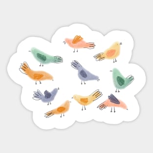 Pigeon Party Sticker